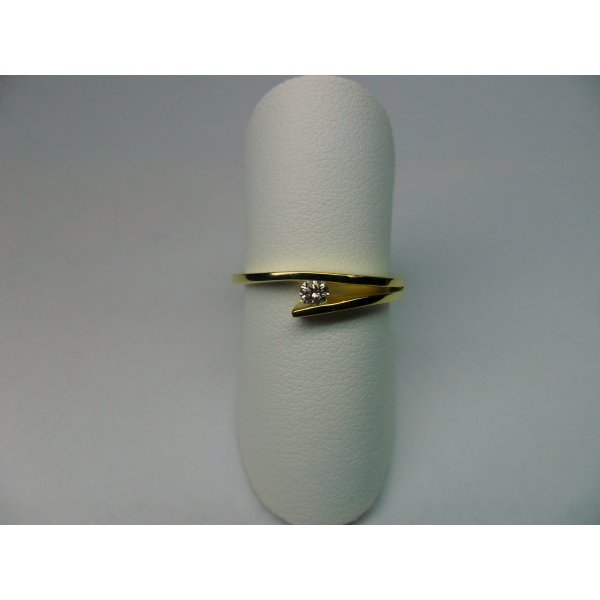 Clamp Ring Yellow Gold 0.08 crt.